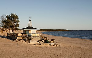 English: Bikini bar in Yyteri beach. Suomi: Bi...