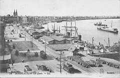 Bordeaux, les quais vers 1920