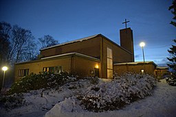 Buråskyrkan en tidig februarimorgon 2010.