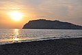 Burgberg von Alanya bei Sonnenuntergang