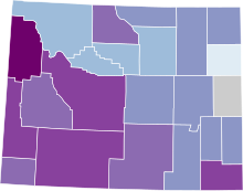 COVID-19 postupující 14denní prevalence ve Wyomingu podle county.svg