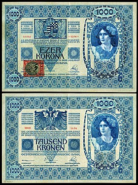 Banknotes of the Czechoslovak koruna (1919)