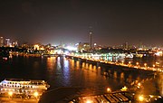 View of the bridge at night