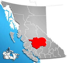 Distretto regionale di Cariboo – Mappa