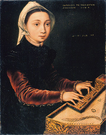 Catharina van Hemessen – Girl at the Virginal