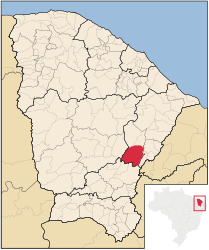 Jaguaribe – Mappa