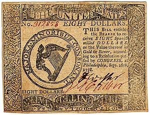 Continental Currency $8 banknote obverse (September 26, 1778).jpg