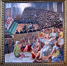 The Council, depicted by Pasquale Cati (Cati da Iesi) Council of Trent by Pasquale Cati.jpg