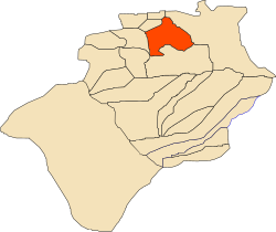 Localização do distrito dentro da província de Béchar