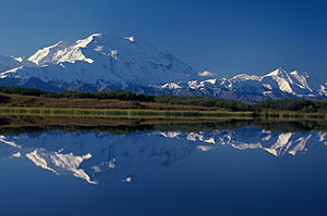 Denali (Mt. McKinley) from Reflection Pond in ...