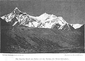 Der Szurdse Kund aus Süden mit der Moräne des Milam-Gletschers.jpg