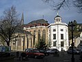 Kornelimünster monastery, Aachen, begin of the Eifelsteig