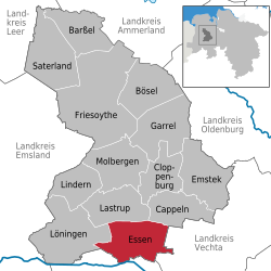 Essen (Oldenburg) – Mappa