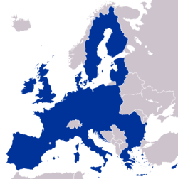 Mapa de la Unión Europea 2008
