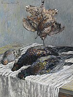 "Pheasants, Woodcocks and Partridges" (1879) by Claude Monet (W 551)