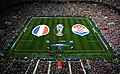 Frankrijk – Kroatië (Vlaggen voorafgaand aan de finale)