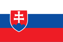 Description de l'image Flag of Slovakia.svg.