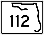 Straßenschild der Florida State Road 112