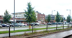 Fokus Shopping center and «Tertitten» train track