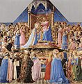 Fra Angelico, Coronation in a court setting 15th century