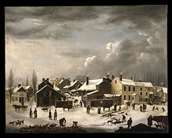 Winter Scene in Brooklyn, c. 1819-20, by Francis Guy (Brooklyn Museum) Francis Guy - Winter Scene in Brooklyn - Google Art Project.jpg