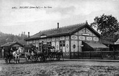 BOLBEC-NOINTOT - la gare, 1900