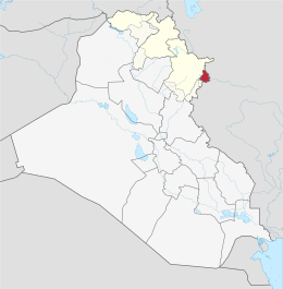 Governatorato di Halabja – Localizzazione