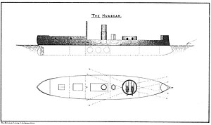 「ワスカル」の主砲塔と装甲配置図