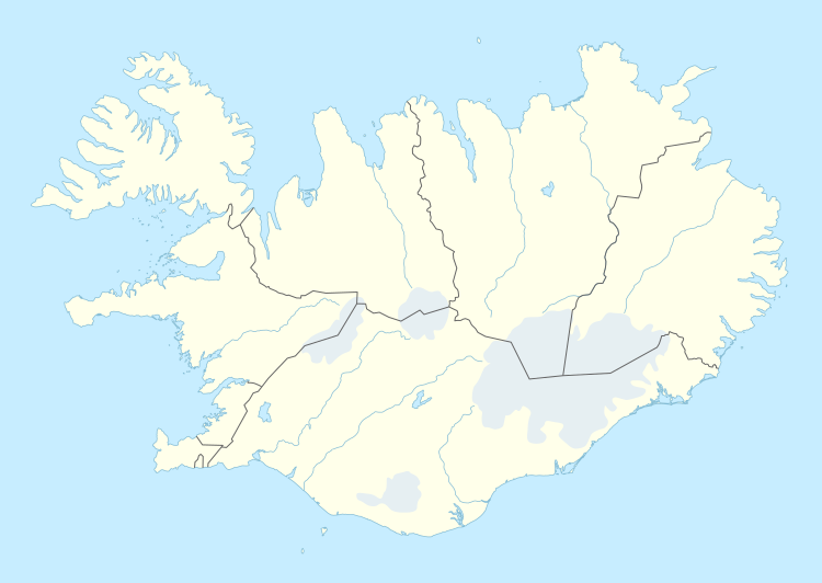 Popis elektrana na Islandu na zemljovidu Islanda