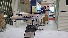 Model of Indonesian Aerospace N-219. Indonesian Aerospace N-219 model.jpg