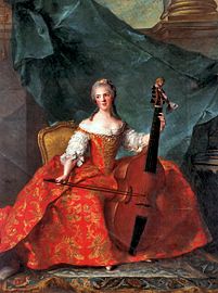 Madame Henriette jouant de la basse de viole (1754) Versailles, Musée National du Château et des Trianons