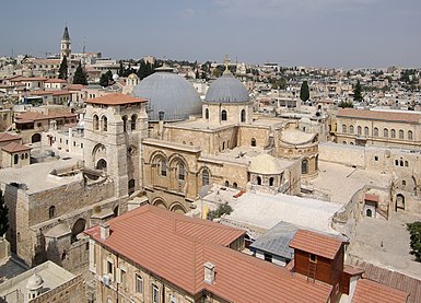 Igreja do Santo Sepulcro, em Jerusalém, também construída por ordem de Constantino