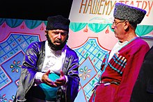 "Actors of the Judeo-Tat's theatre "Rambam": Roman Izyaev & Rambam Mishiev"
