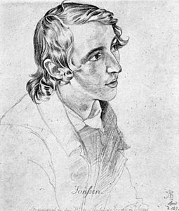 Retrato de Victor Emil Jansen,[21]​ por Julius Schnorr von Carolsfeld, 1831, Hamburger Kunsthalle (Hamburgo)