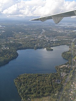 Západní část Kaukajärvi