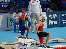 Kazan 2015 - Jhennifer Conceição and Shi Jinglin.JPG