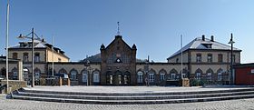 Lörracher Bahnhof von Westen