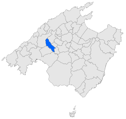 Location of Santa Maria del Camí in Mallorca