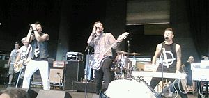 Lostprophets performing in 2012