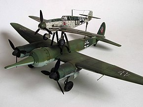 ミステル1 (Ju88 A-4 + Bf109 F-4、模型)