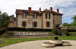 Skyline of Gilly-sur-Loire