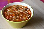 Hearty minestrone soup