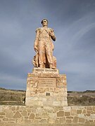 Monumento al pastor bardenero (1992) en el Paso de las Bardenas Reales