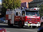 Scania 92M som brandbil i New South Wales, Australien med automatväxellåda.