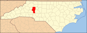 Locator Map of Iredell County, North Carolina,...