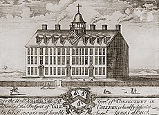 The original building at Yale, 1718-1782 Original Yale College Building.jpg