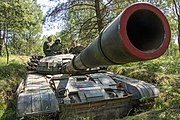 Czołg T-72M1Z zmodernizowany do standardu PT-91, widoczne są różnice w budowie wieży w stosunku do standardowych wersji PT-91