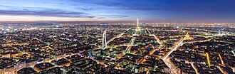 vu panoramique de Paris
