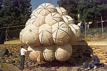 A test version of the Mars Pathfinder airbag system Pathfinder Air Bags - GPN-2000-000484.jpg