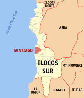 Santiago na Ilocos Sul Coordenadas : 17°17'41"N, 120°26'43"E